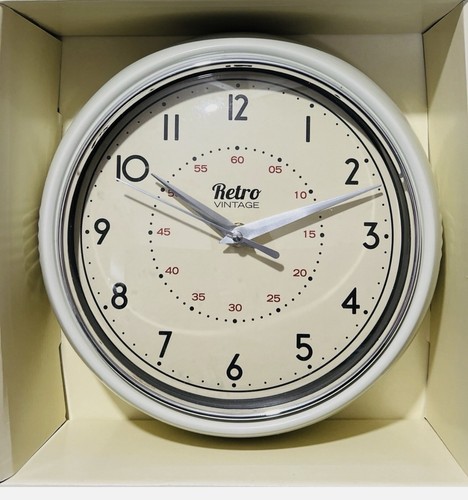 Round kitchen clock retro - round,