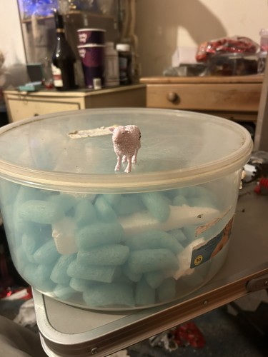 Toy plastic sheep - toy,