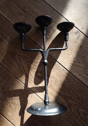 Vintage black metal - black, 3-arm