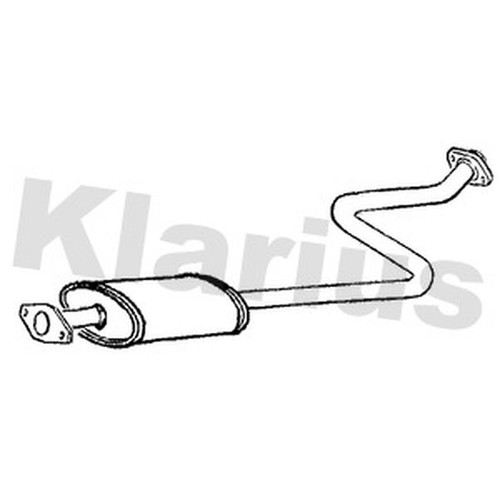 Centre exhaust box silencer - exhaust,