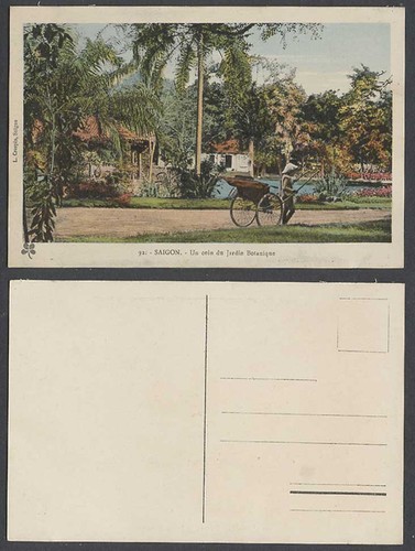 Indo china old postcard - indo-china, saigon