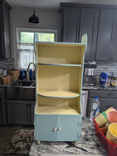 Vintage handmade wood - wood, hutch