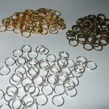 BRONZE SILVER & GOLD SINGLE & DOUBLE JUMP RINGS 4mm 5mm 6mm 7mm 8mm 10mm JR2 