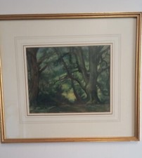 Vtg Original Pastel Art