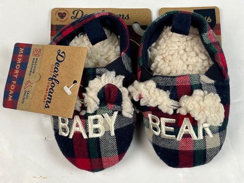 Dearfoams baby bear plaid - baby,