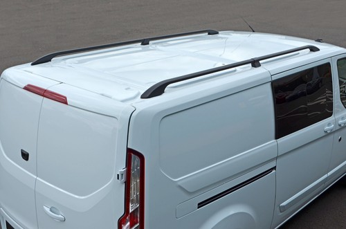 Black aluminium roof bars - roof, rack