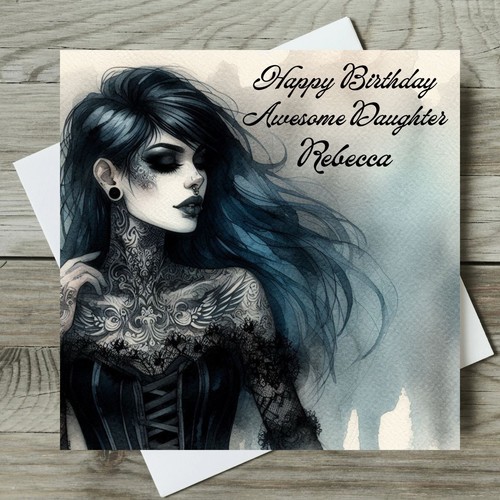 Gothic birthday card - gothic,