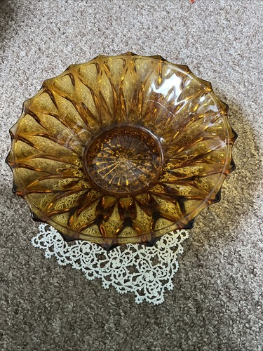 Vintage amber glass - vintage, star