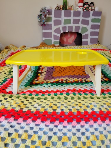 Vtg 1970s mcm retro yellow - vtg,