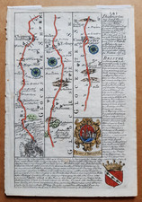 Antique Strip Road Map