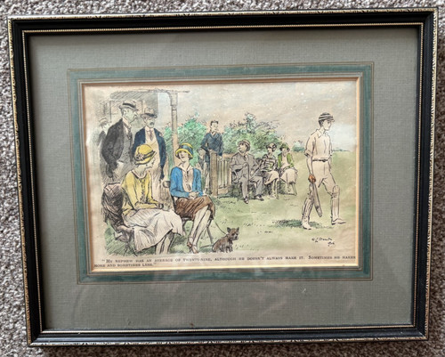 Vintage stampa cricket - vintage,