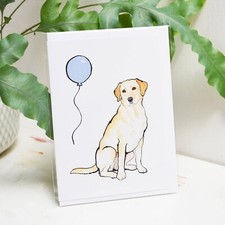 Yellow Labrador Birthday Card