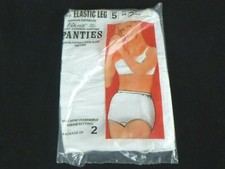 NOS Pk of 2 Vtg KMart Pak-Nit Cotton Briefs Panties Pillow Tab Size 5     #2