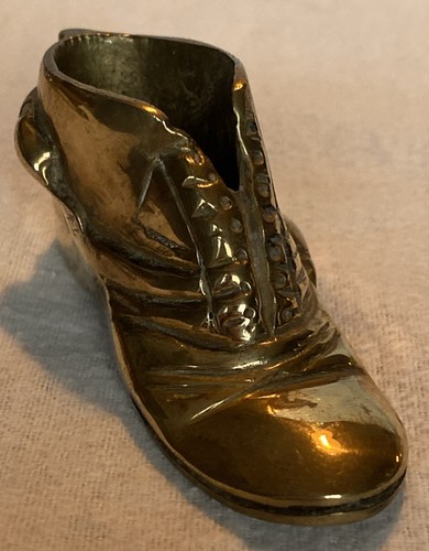 Vintage brass shoe boot - vintage, shoe/boot