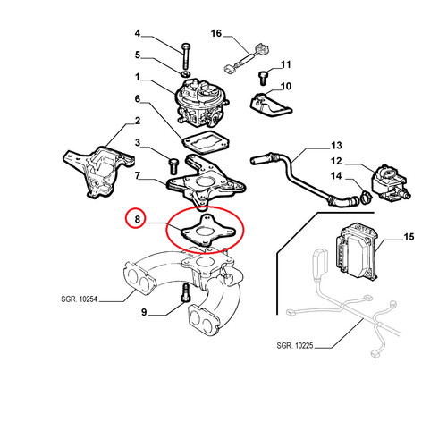 Sealing gasket intake manifold - sealing,