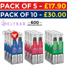 Elf Bar 600 Puffs Rechargeable