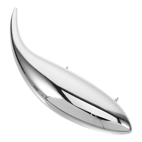 Reusable silver plastic fish - plastic,