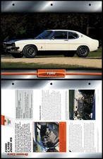 Ford Capri 2600 RS - 1970 - Sports - Atlas Dream Cars Fact File Card