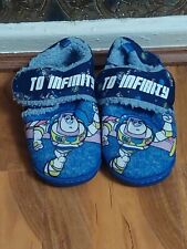 Buzz Lightyear Slippers Kids Disney Toy Story Easy Fasten Booties Nursery Shoes