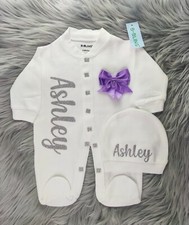 Personalised baby name glitter