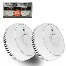 2 x Fire Smoke Detector Alarm