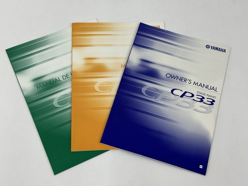 Yamaha cp33 33 owners - cp,