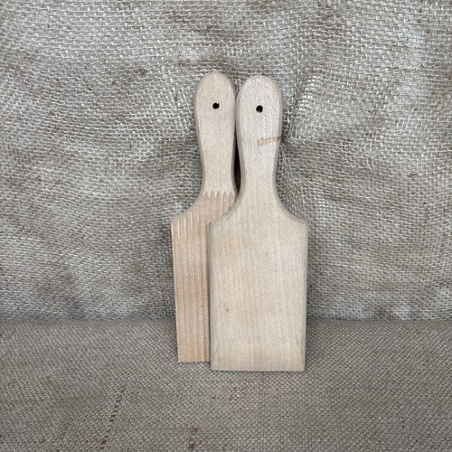 Vintage wooden butter pats - wooden, /