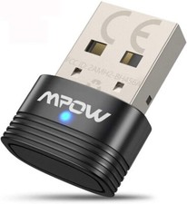 Mpow Bluetooth 5.0 USB Transmitter W/ Receiver Adapter Dongle For TV PC Desktop