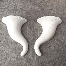 Pair of Cornucopia Wall Vase