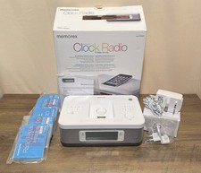 Memorex Dual Alarm Clock Radio iPod iPhone Docking Station Stereo Speaker UK