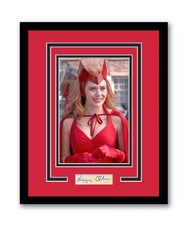 Elizabeth Olsen Autographed 11x14 Framed Photo Scarlet Witch Wanda ACOA