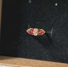 Used Adjustable gold Tone Gem