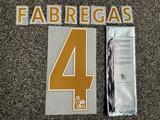Arsenal Shirt kit sporting id NameSet FABREGAS 4 2007-2008-2009-2010 gold print