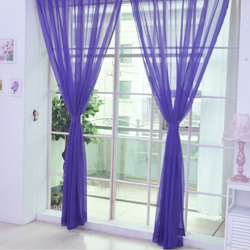 Colorful tulle voile curtain - tulle,