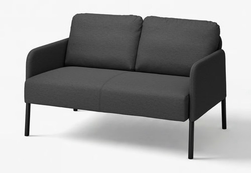 Grey seater sofa - grey, wide