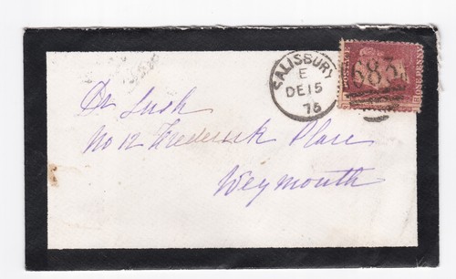 1876 misperf penny red - misperf,
