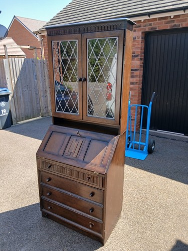 Vintage oak linenfold carved - vintage,