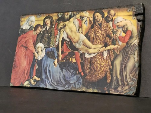 Antique religious plaque - antique,