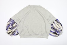 ZARA Womens Grey Faux Fur