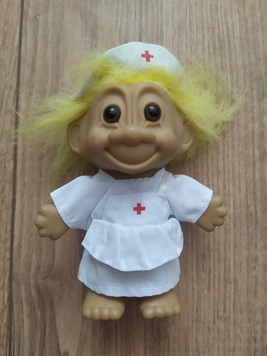 Vintage nurse troll doll - nurse,