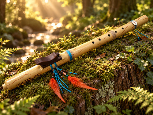 Native american style flute - flute, in