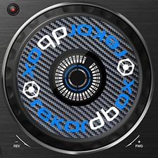 PIONEER REKORDBOX CARBON FIBRE XDJ RX / RX2 JOG / SLIPMAT GRAPHICS / STICKERS