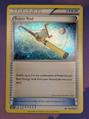 Super rod 028 034 holo - super, 028/034