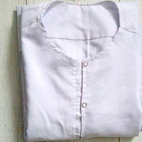 Men white cotton kurta - men's,