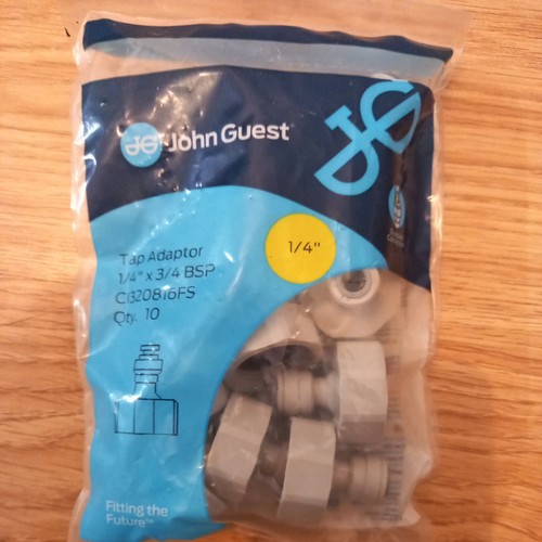 John guest tap adapter - john, 3/4"