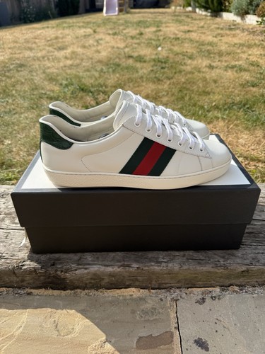 Gucci ace white leather - gucci,