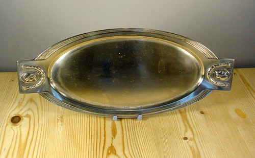Wmf art deco silver plate - plate, card