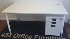 Kinnarps white 1600mm straight
