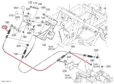 K756142710 Gear Selector Cable Fits Kubota "RTV900" (Special Order)