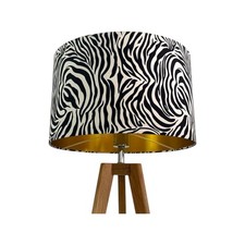 Lampshade Black White Animal
